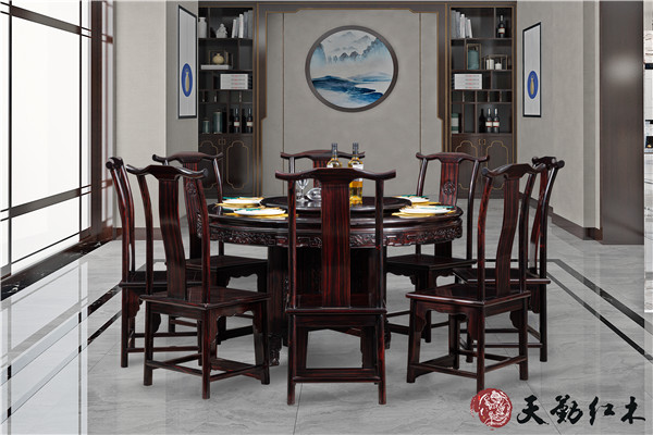 天勤红木，条纹乌木家具